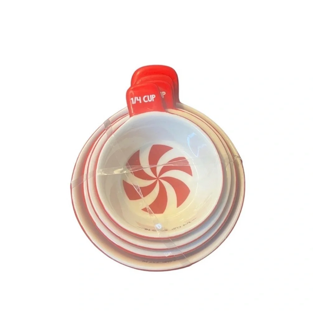 Candy Cane Measuring Cups/Spoons Set NWT